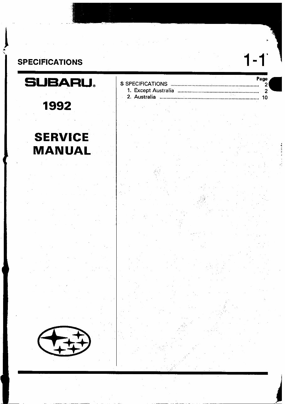 SUBARU LEGACY Full Service & Repair Manual 1995-1999 preview img 6