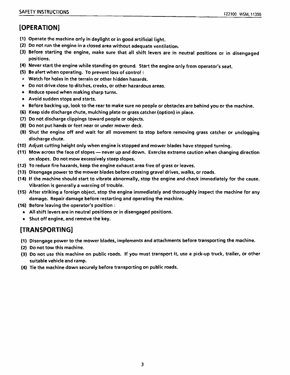 Kubota FZ2400 Front Mower Tractor Service & Repair Manual preview img 3