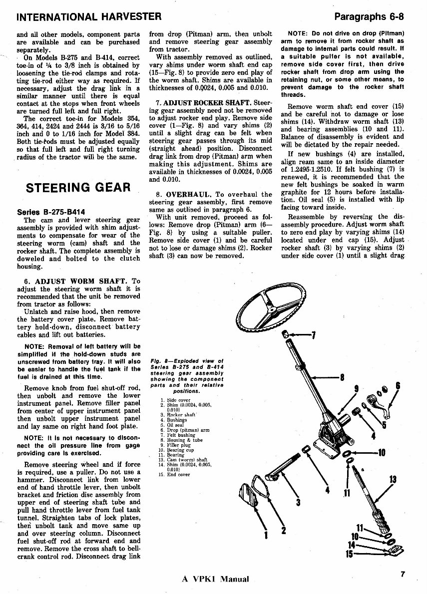 IH International Harvester 354 tractor Repair Service Manual preview img 7