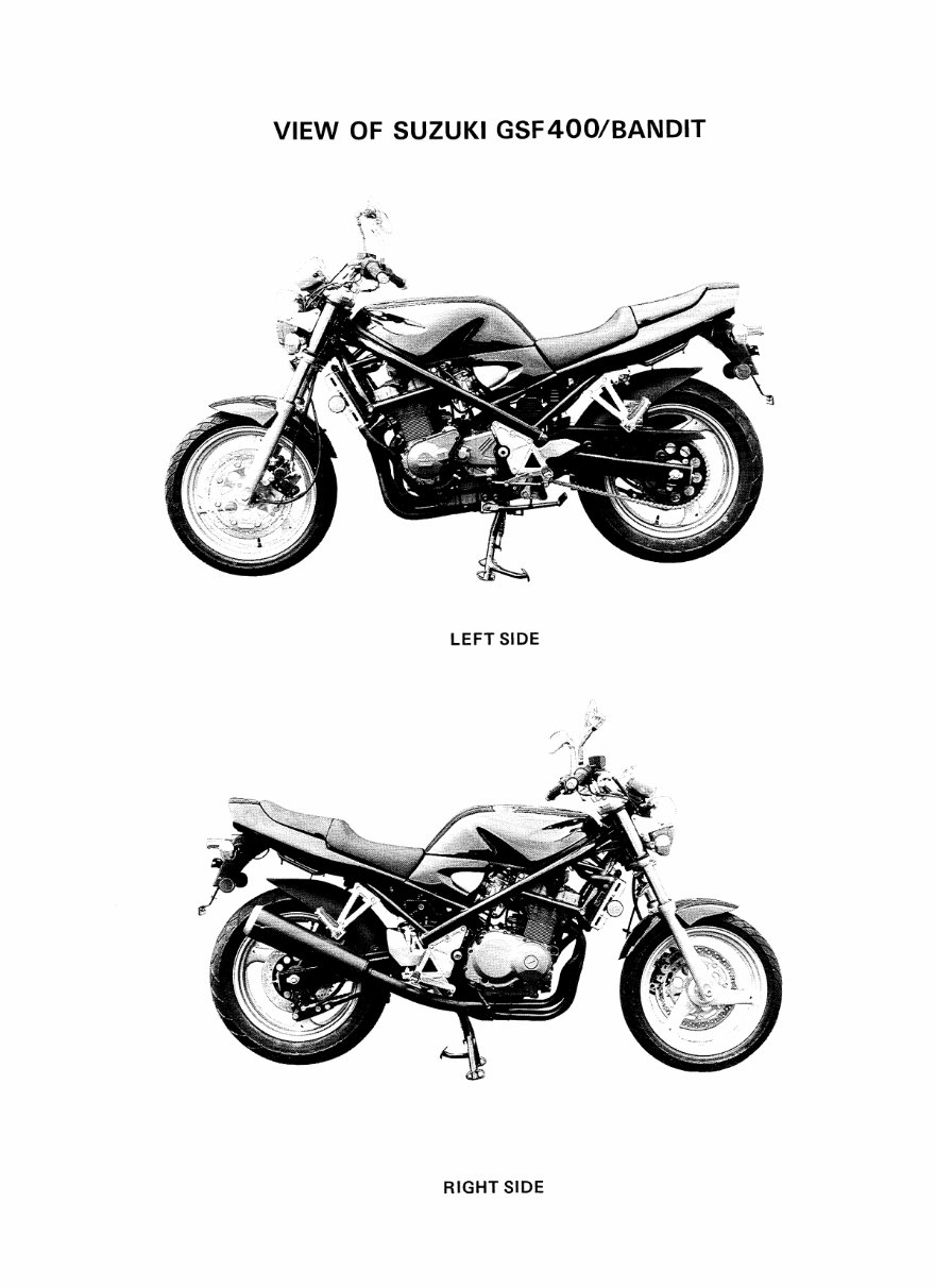 Suzuki bandit 400 manual preview img 3
