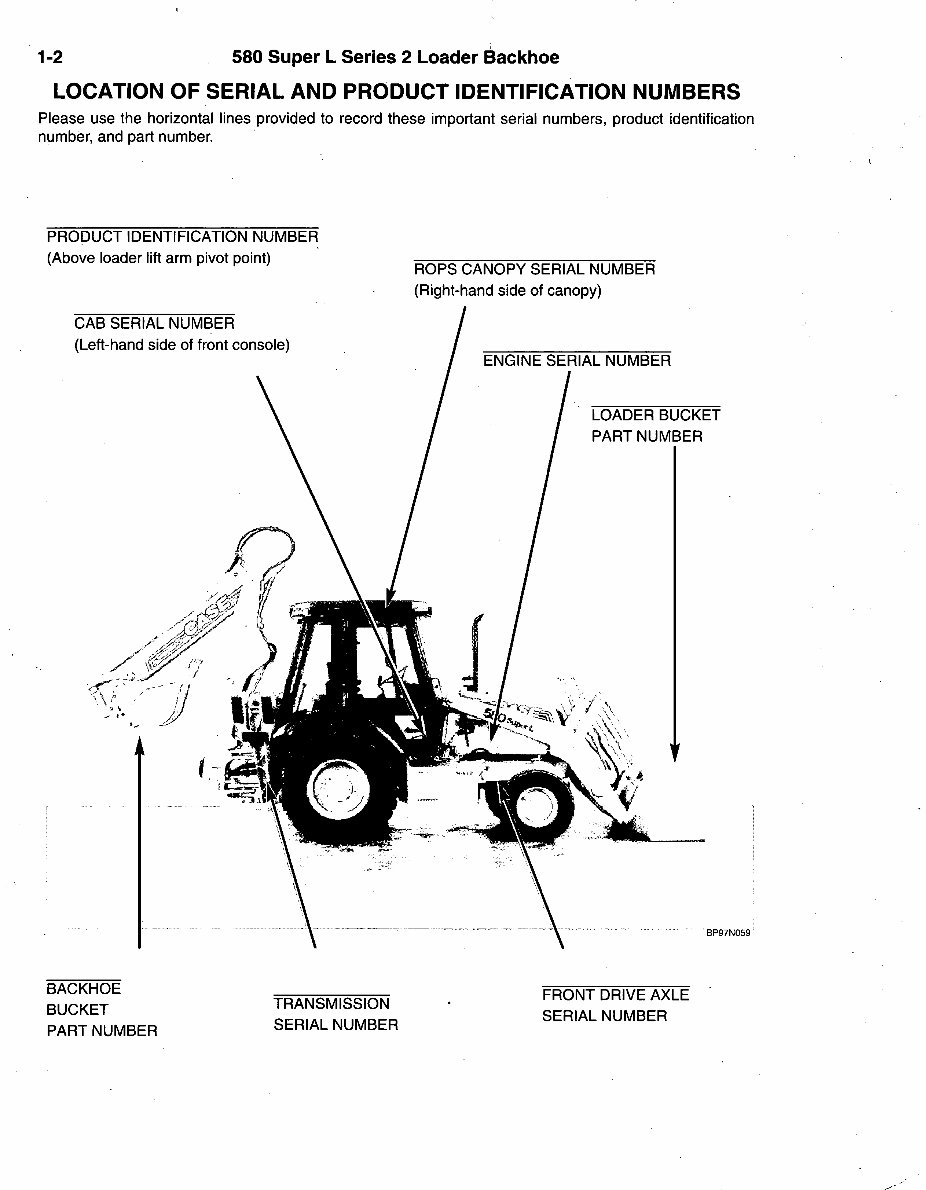 CASE 580 SUPER L Series 2 BACKHOE Parts Catalog Manual | eManualOnline