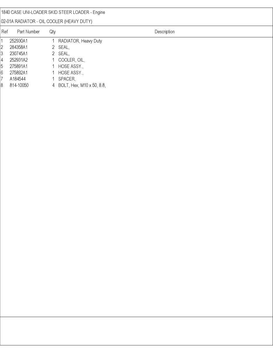 Case 1840 Skid Steer Loader Illustrated Parts List Manual Catalog - preview img 5