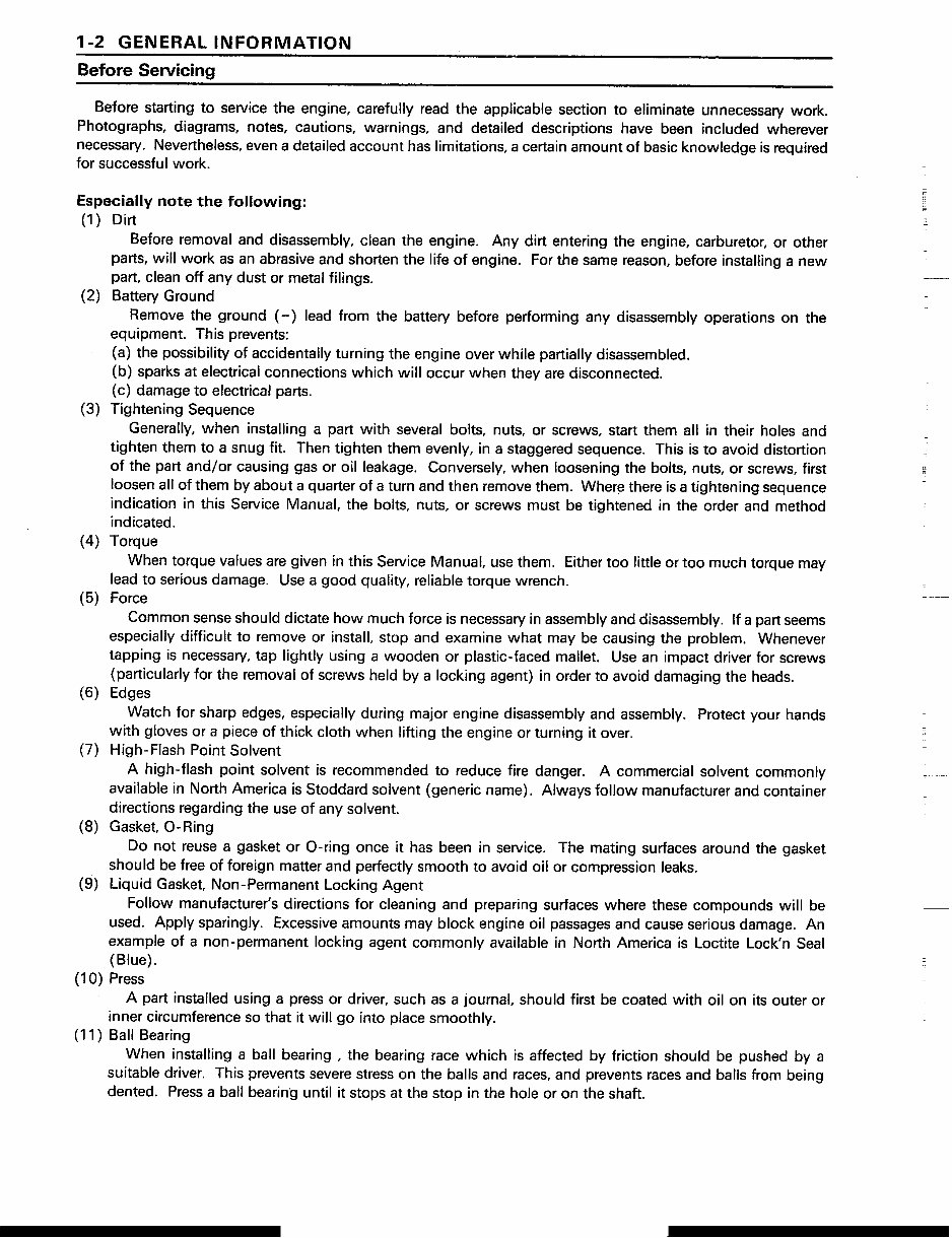 Kawasaki FD620D, FD661D 4 Stroke Liquid-Cooled V-Twin Gas Engine Service Manual - preview img 10