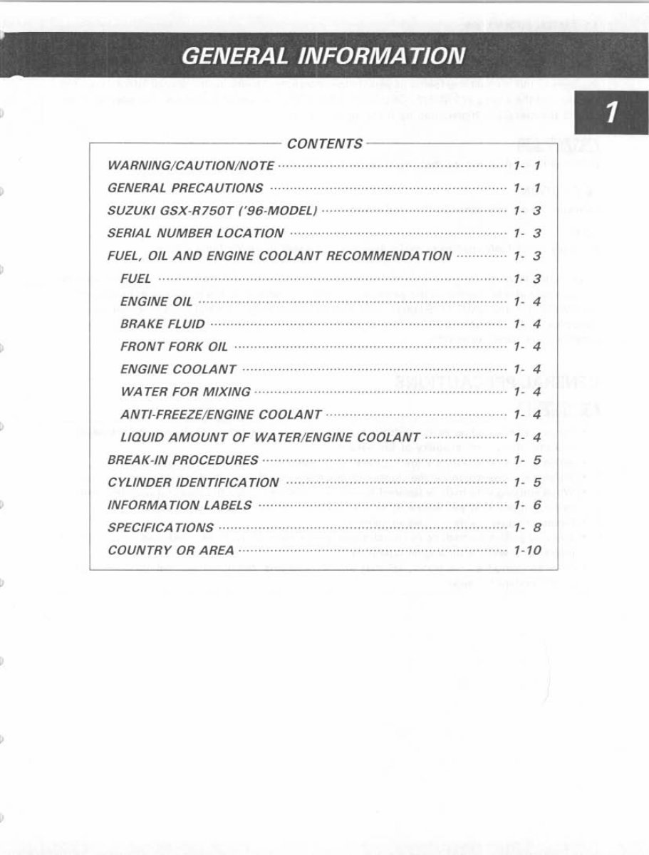 Suzuki GSXR750 Service & Repair Manual 2000, 2001, 2002 preview img 5