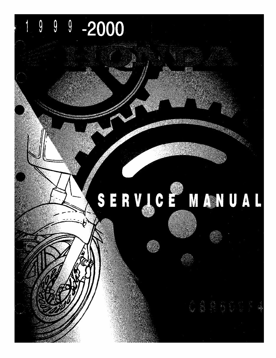 1999-2000 Honda Cbr600 F4 CBR600F4 Motorcycle Service & Repair Manual preview img 1