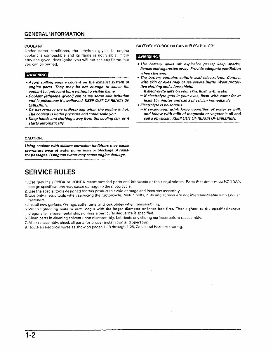 1999-2000 Honda Cbr600 F4 CBR600F4 Motorcycle Service & Repair Manual preview img 6