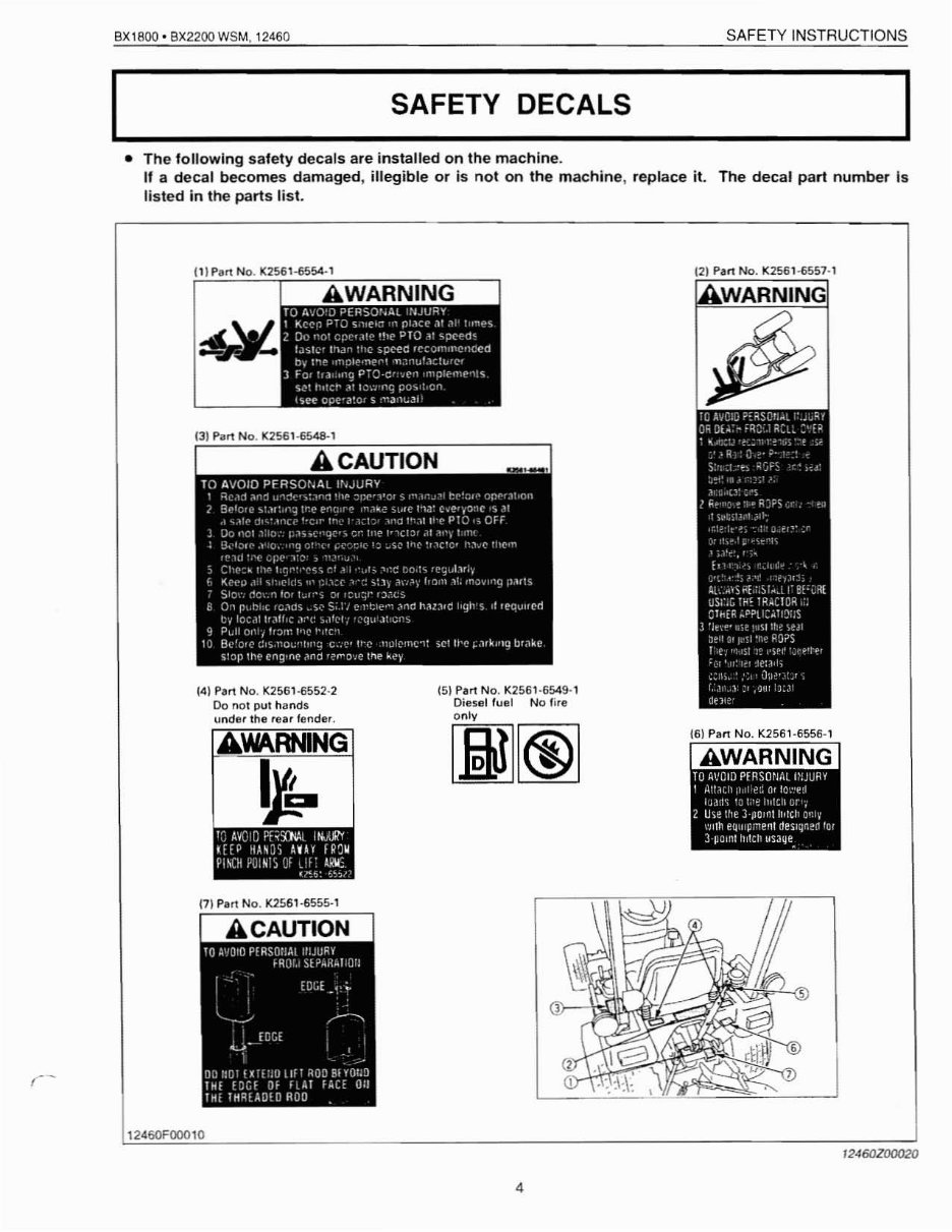 Kubota Bx2200 Tractor Factory Service Repair Manual preview img 5