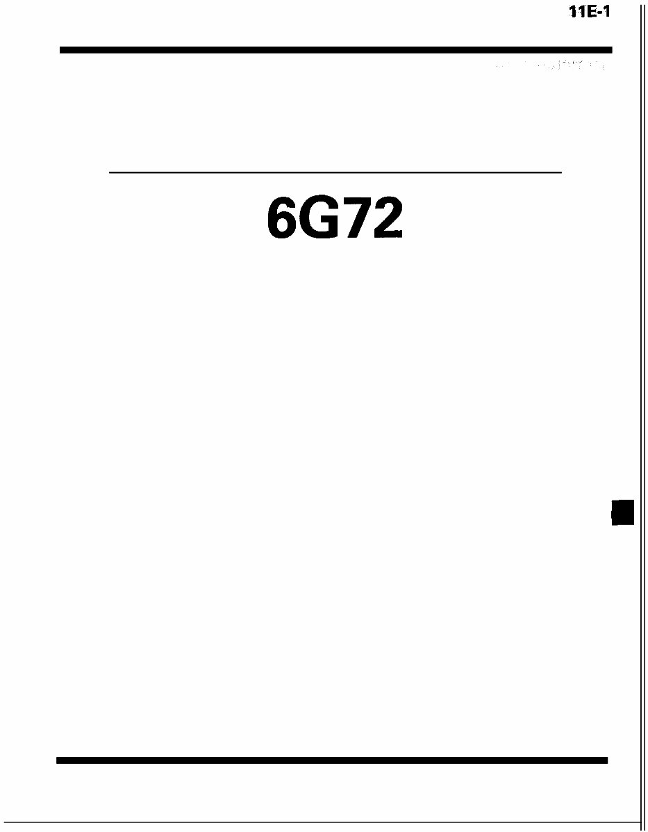 Mitsubishi Engine 6G72 Workshop Service Repair Manual preview img 1