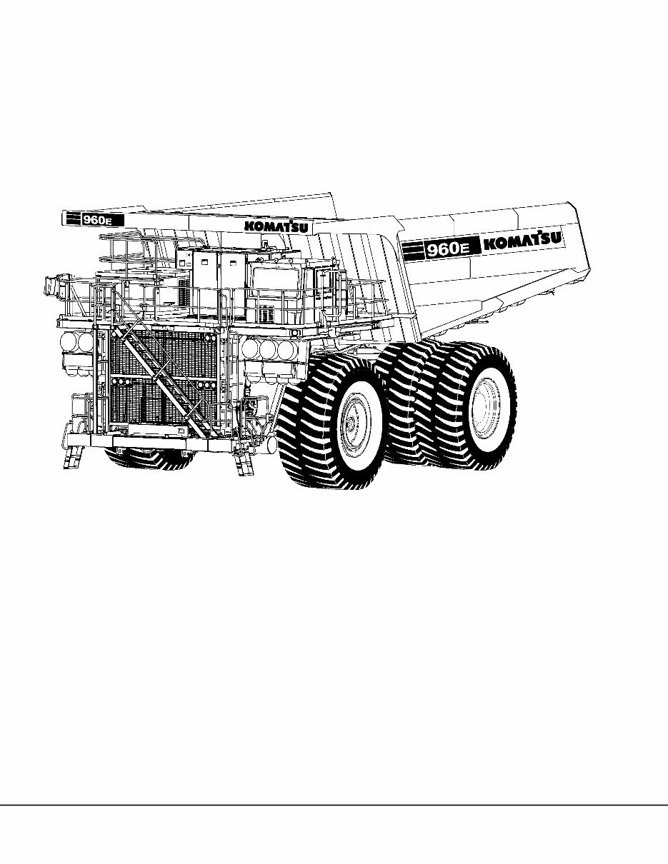 KOMATSU 960E-2 Dump Truck Service Repair Manual + Field ASSEMBLY Manual preview img 5