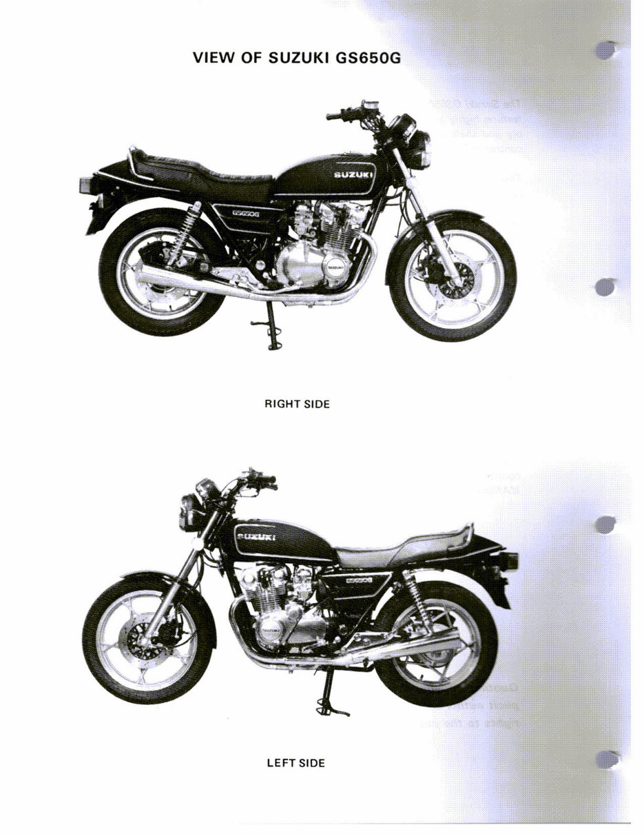 1981-1983 Suzuki GS650G / GS650GL Service & Repair Manual preview img 3