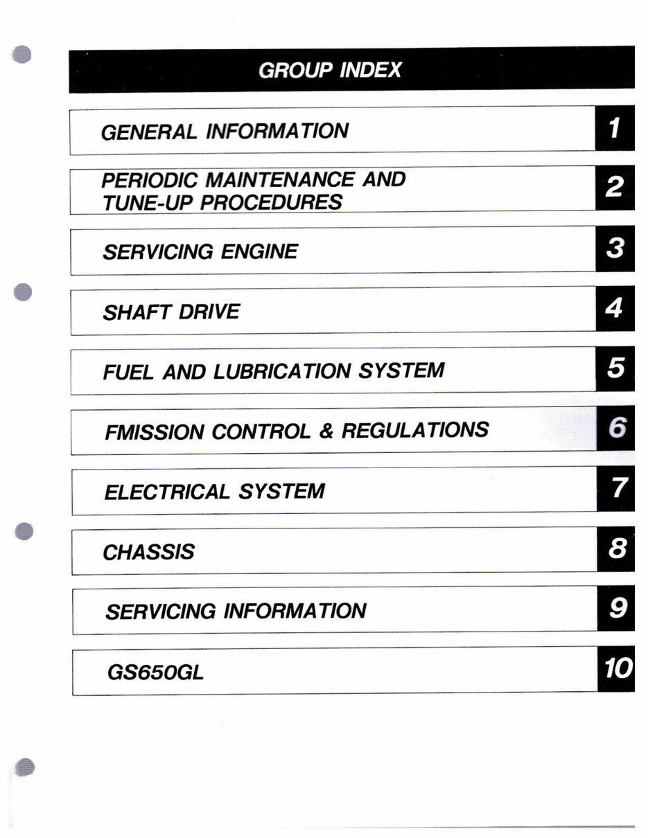 1981-1983 Suzuki GS650G / GS650GL Service & Repair Manual preview img 4
