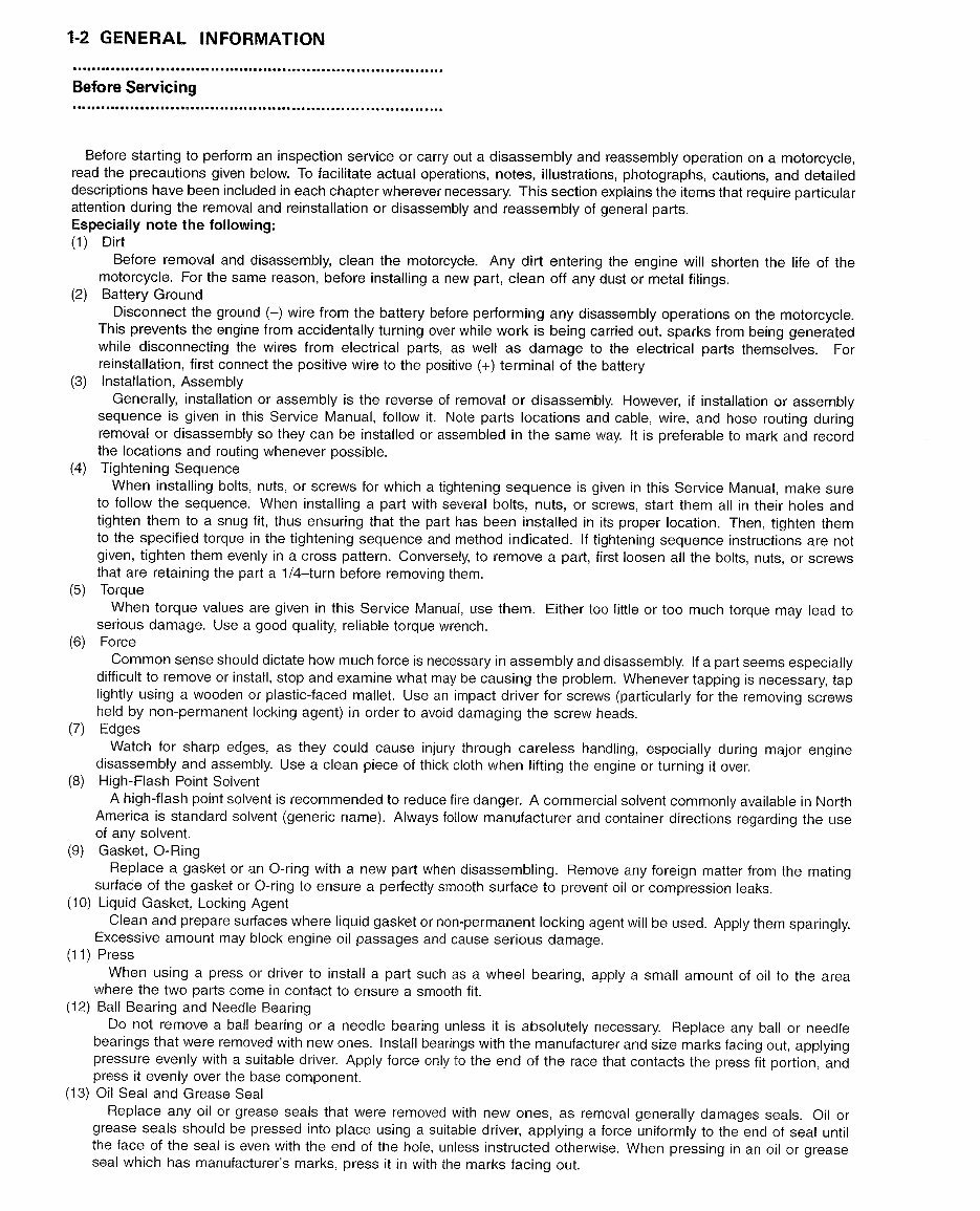 Kawasaki Vulcan 750 VN750 Motorcycles Service Repair Manual preview img 10