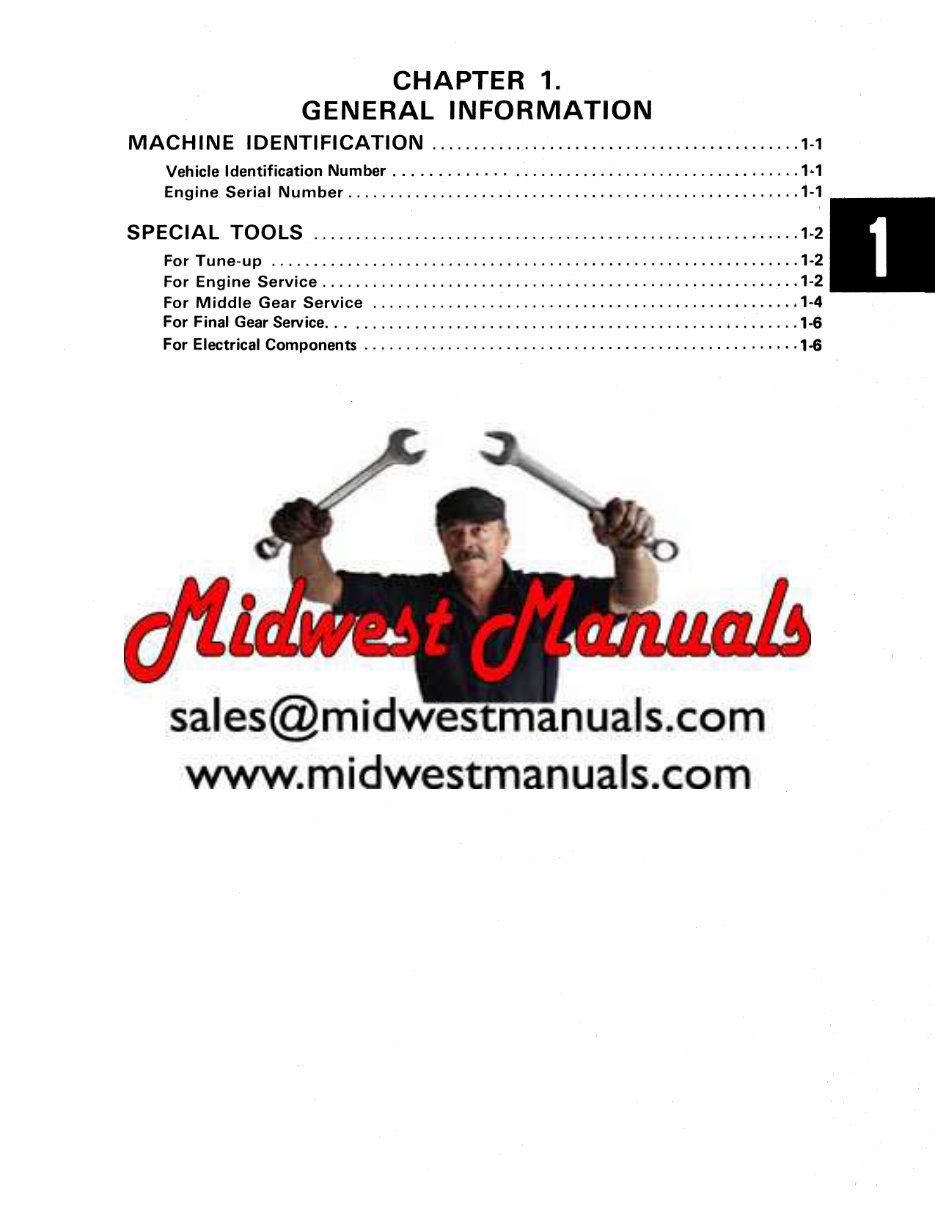 1987-1995 Yamaha Moto 4 200 & 225 & 250 & 350 Service & Repair Manual preview img 3