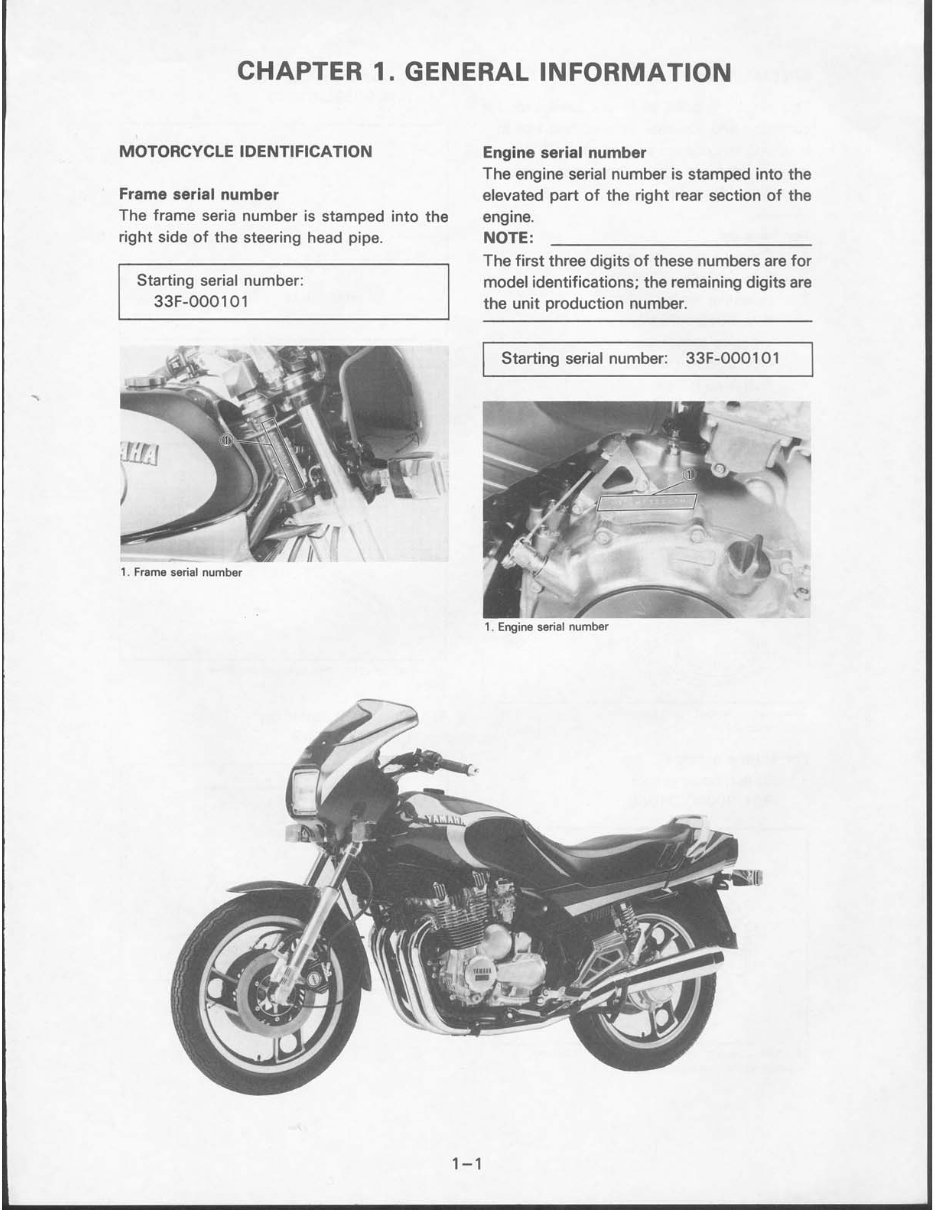 1984-1994 Yamaha XJ900 Service & Repair Manual preview img 6