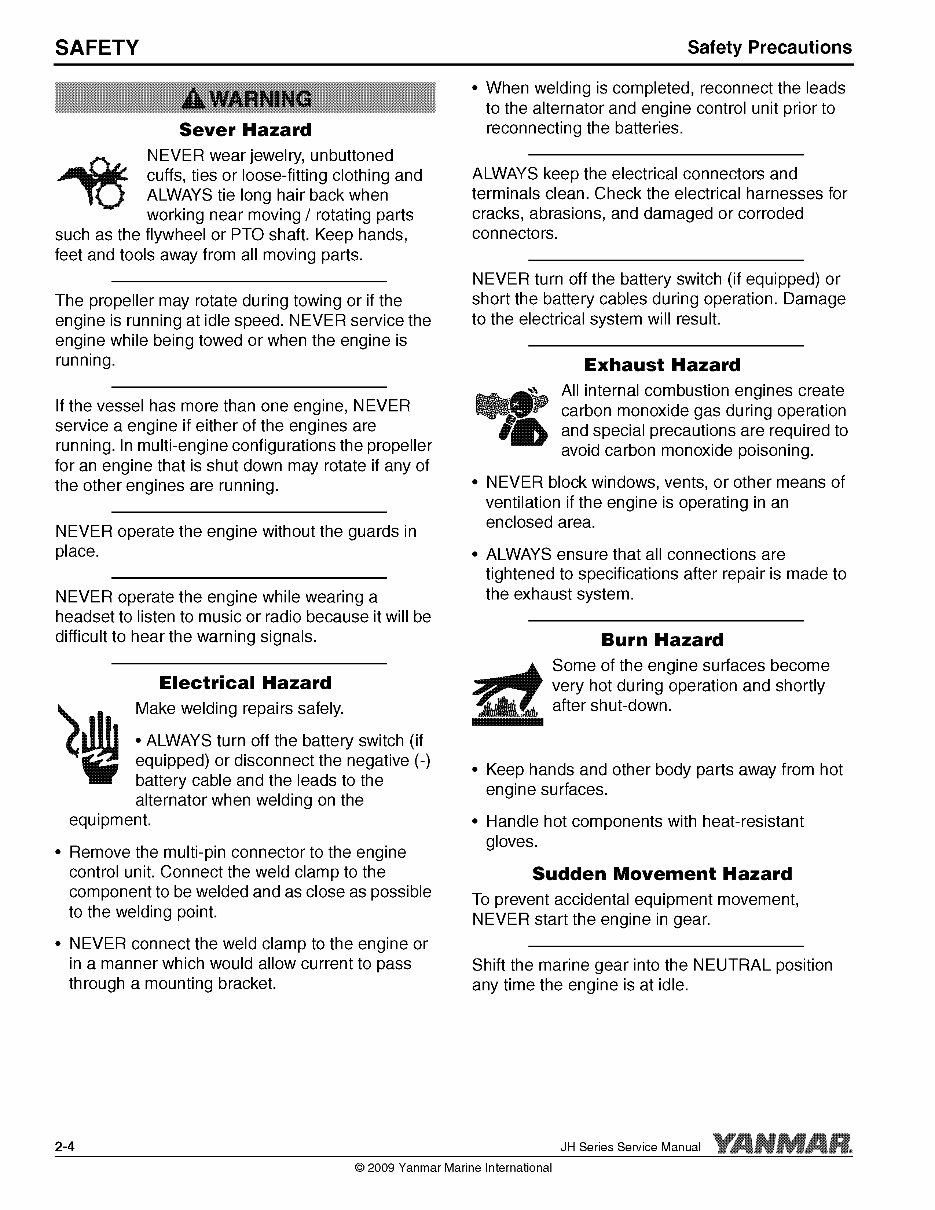 Yanmar Marine Diesel Engine 3JH5E Service Repair Shop Manual preview img 10