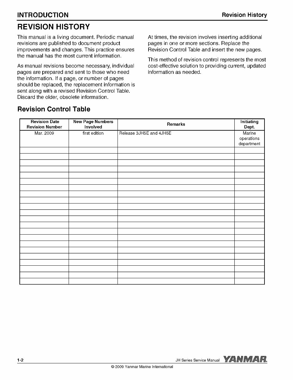 Yanmar Marine Diesel Engine 3JH5E Service Repair Shop Manual preview img 6