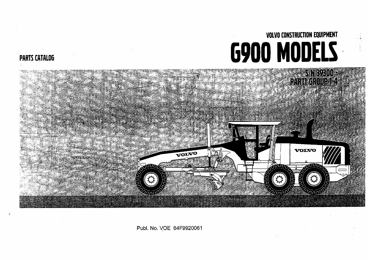 Volvo G900 Series (G930, G940, G960, G970, G990) Parts Catalog preview img 2