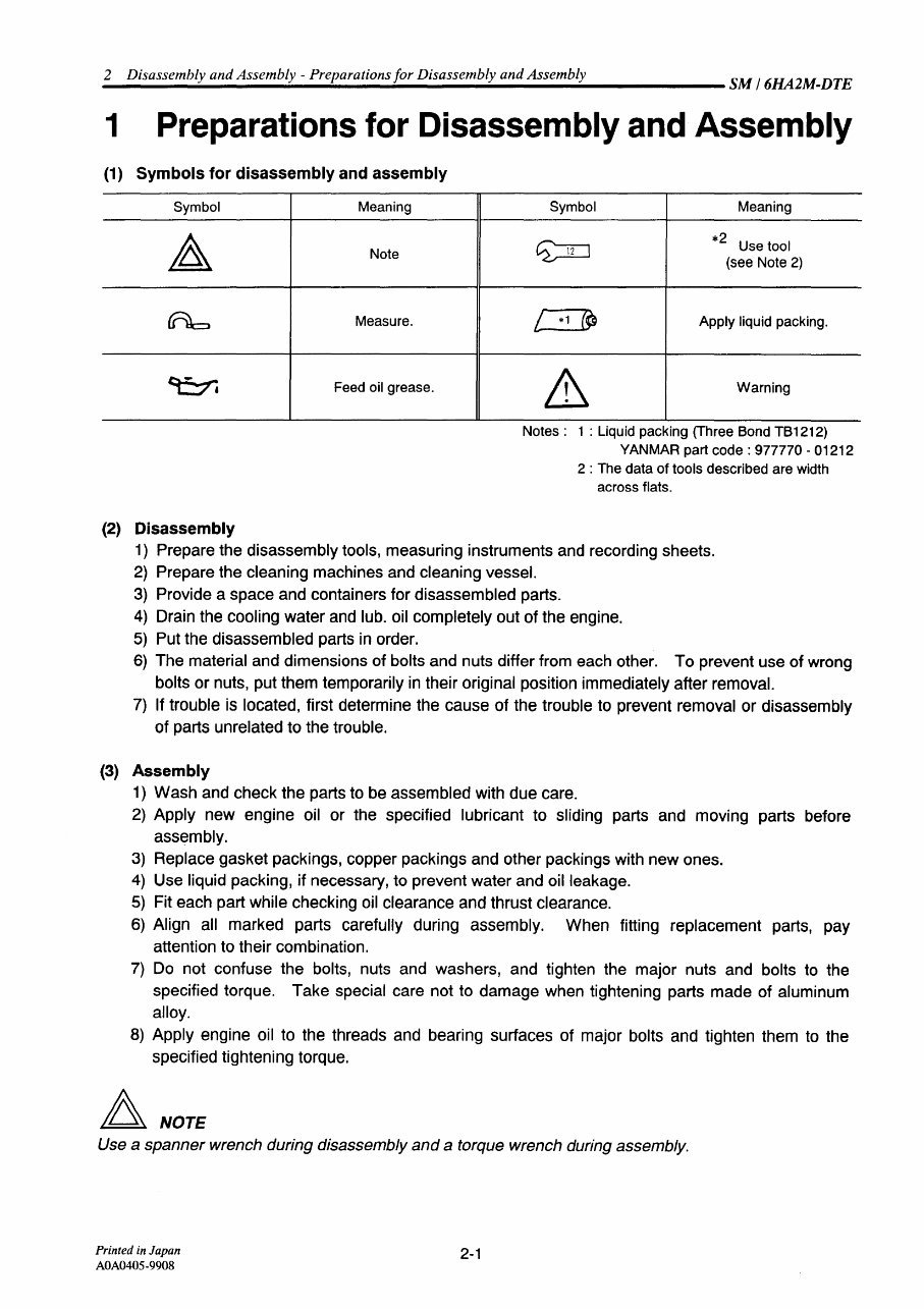 Yanmar Marine Diesel Engine 6HA2M-DTE Service Repair Manual preview img 9