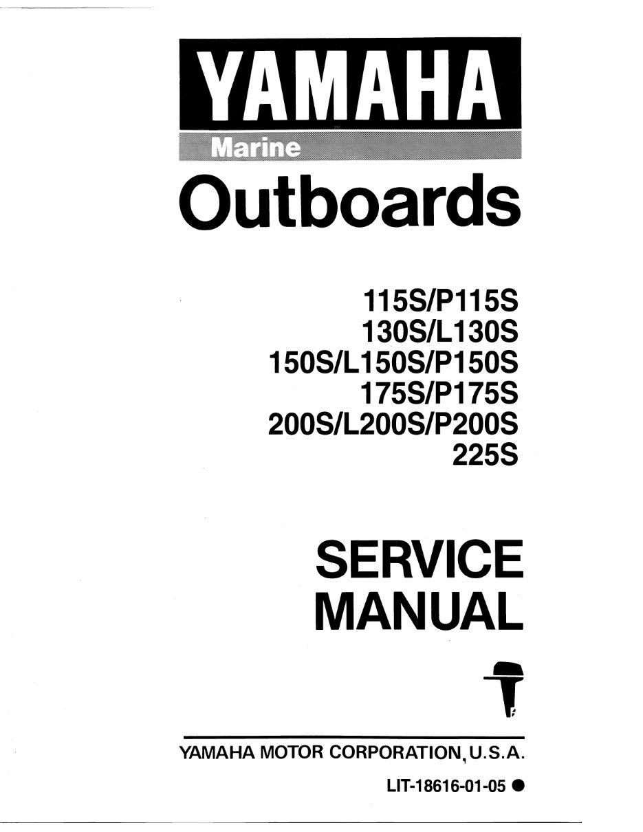 1994 Yamaha P150 TLRS Outboard service repair maintenance manual. Factory Service Manual preview img 1