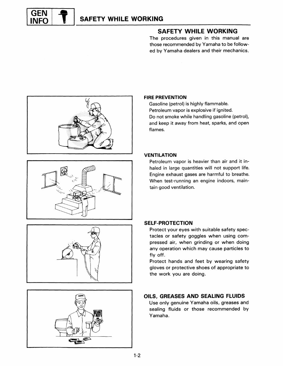 1994 Yamaha P150 TLRS Outboard service repair maintenance manual. Factory Service Manual preview img 9