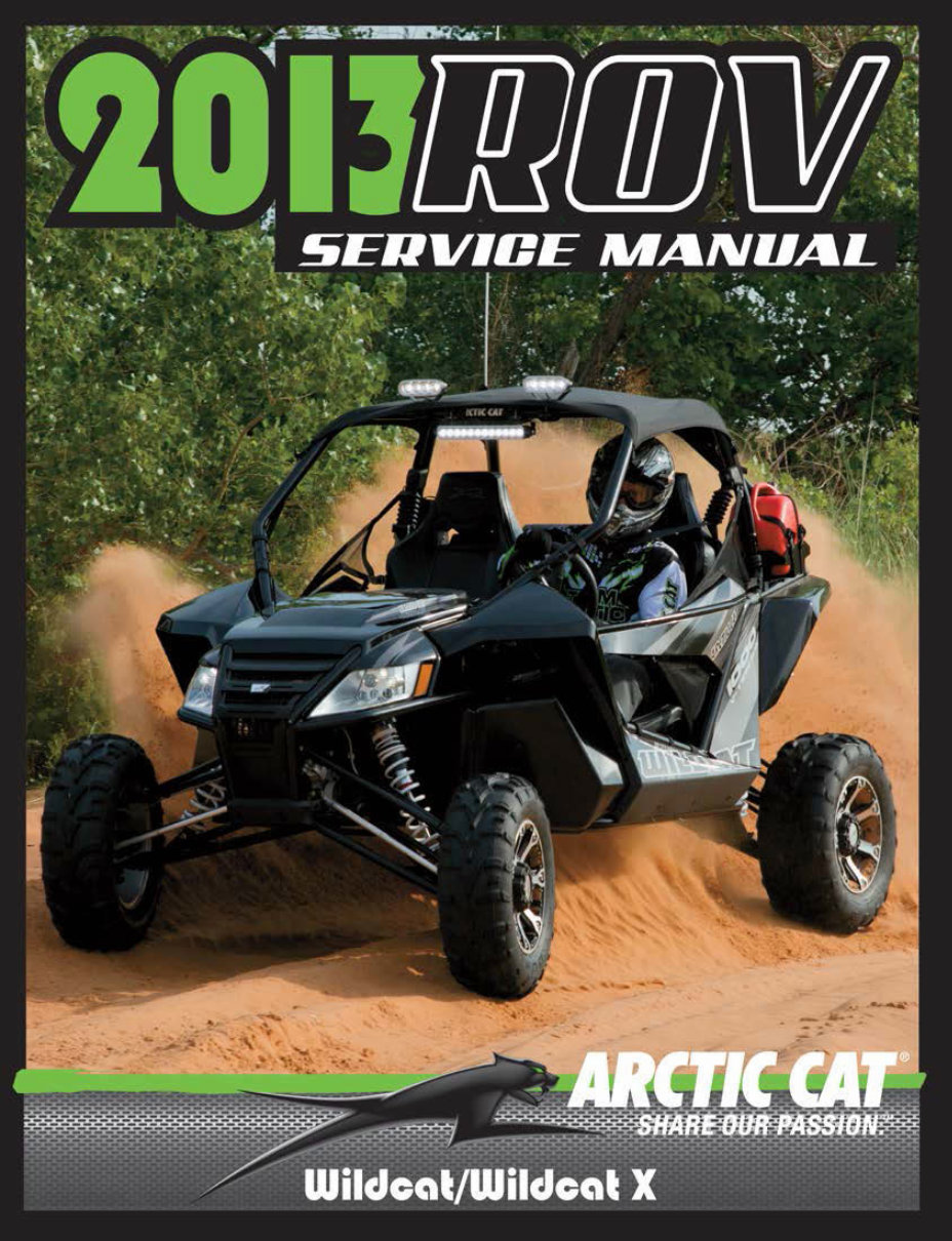 2013 Arctic Cat Wildcat ROV Service & Repair Manual preview img 1