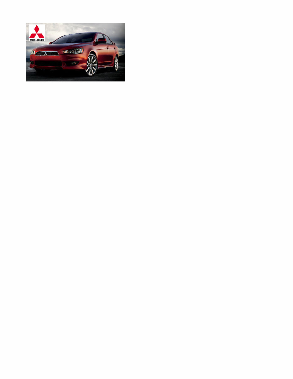 2009 MITSUBISHI Lancer All Models Service and Repair Manual preview img 1