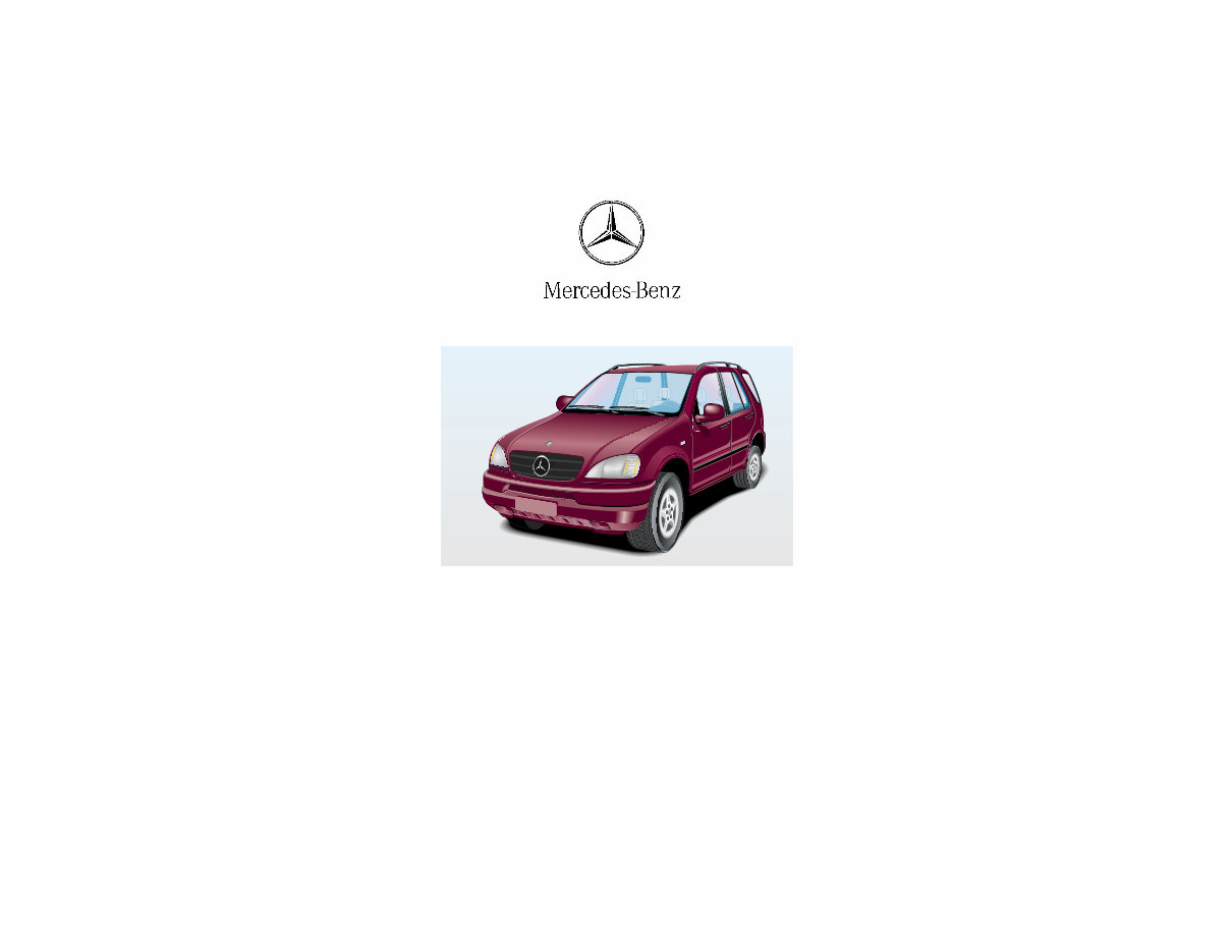 2001 Mercedes-Benz M-Class ML55 AMG Owners Manual preview img 1