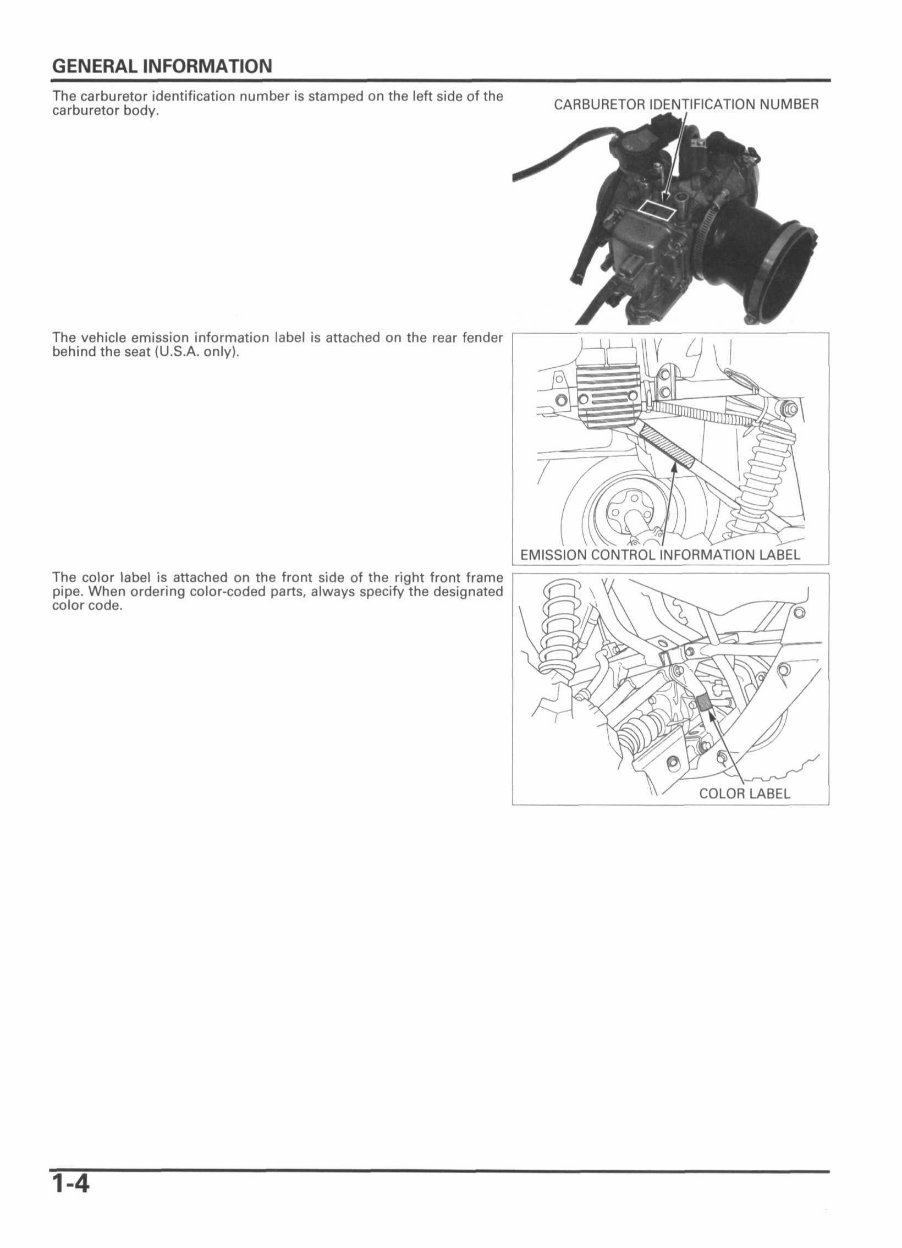 2005 - 2006 Honda Foreman Service Manual preview img 8