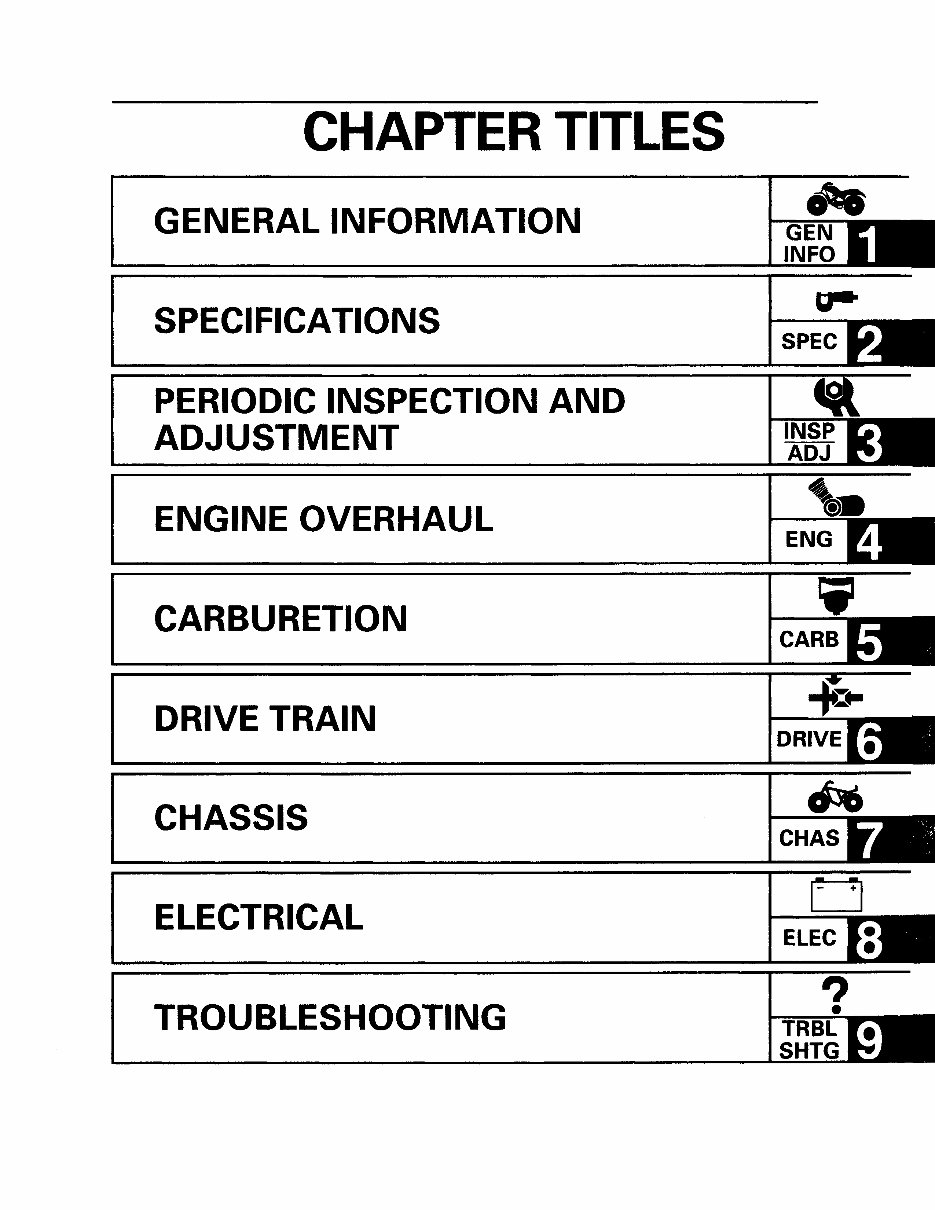  1998-2001 Yamaha Grizzly 600 Repair Manual preview img 7