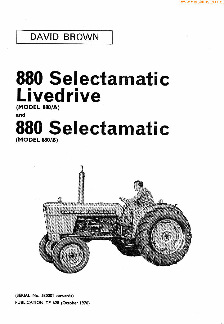 David Brown 880 Selectamatic Tractors Parts Catalog preview img 4