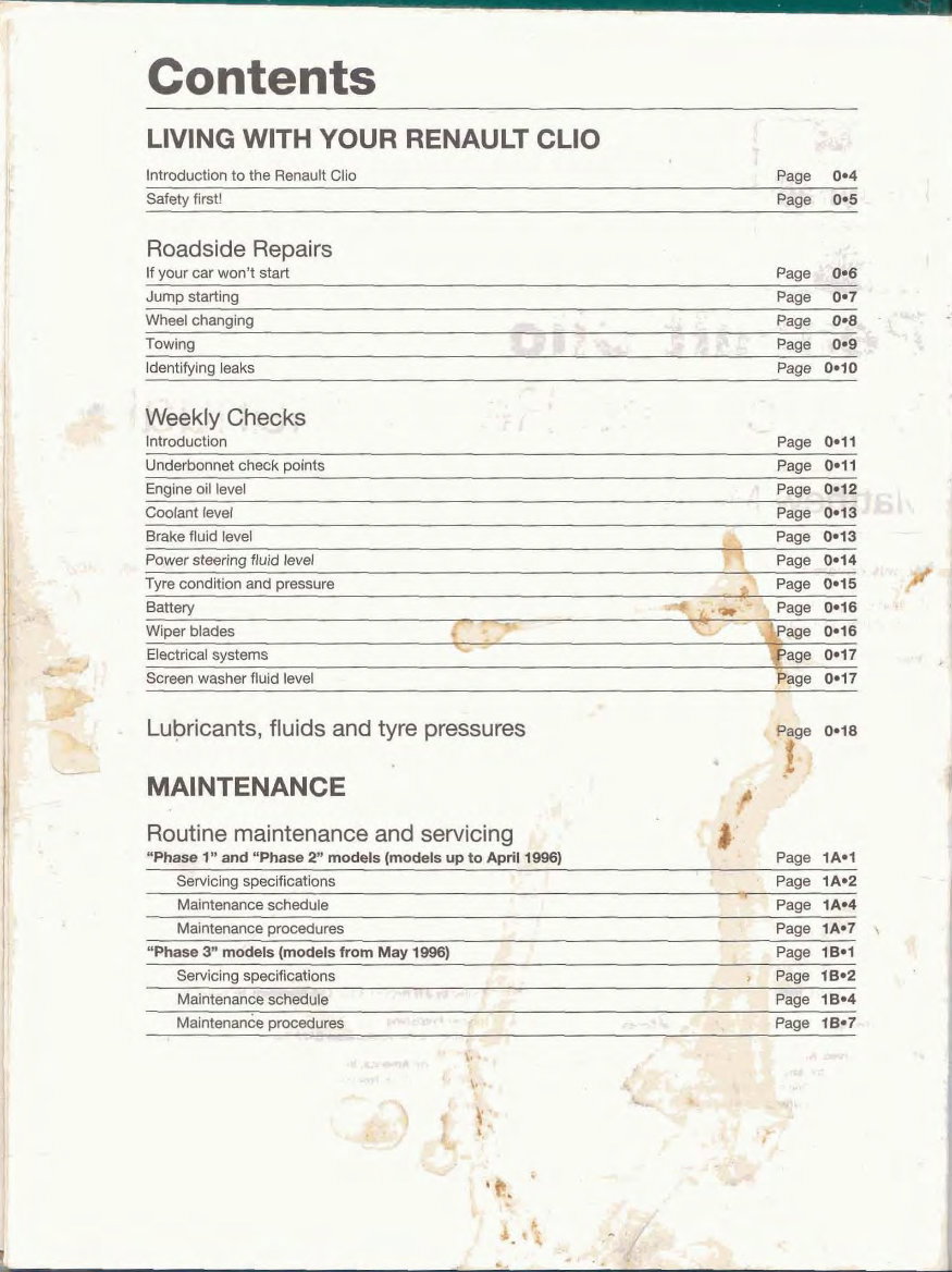 1990-2012 Renault Clio I / II / III Service & Repair Manual preview img 3