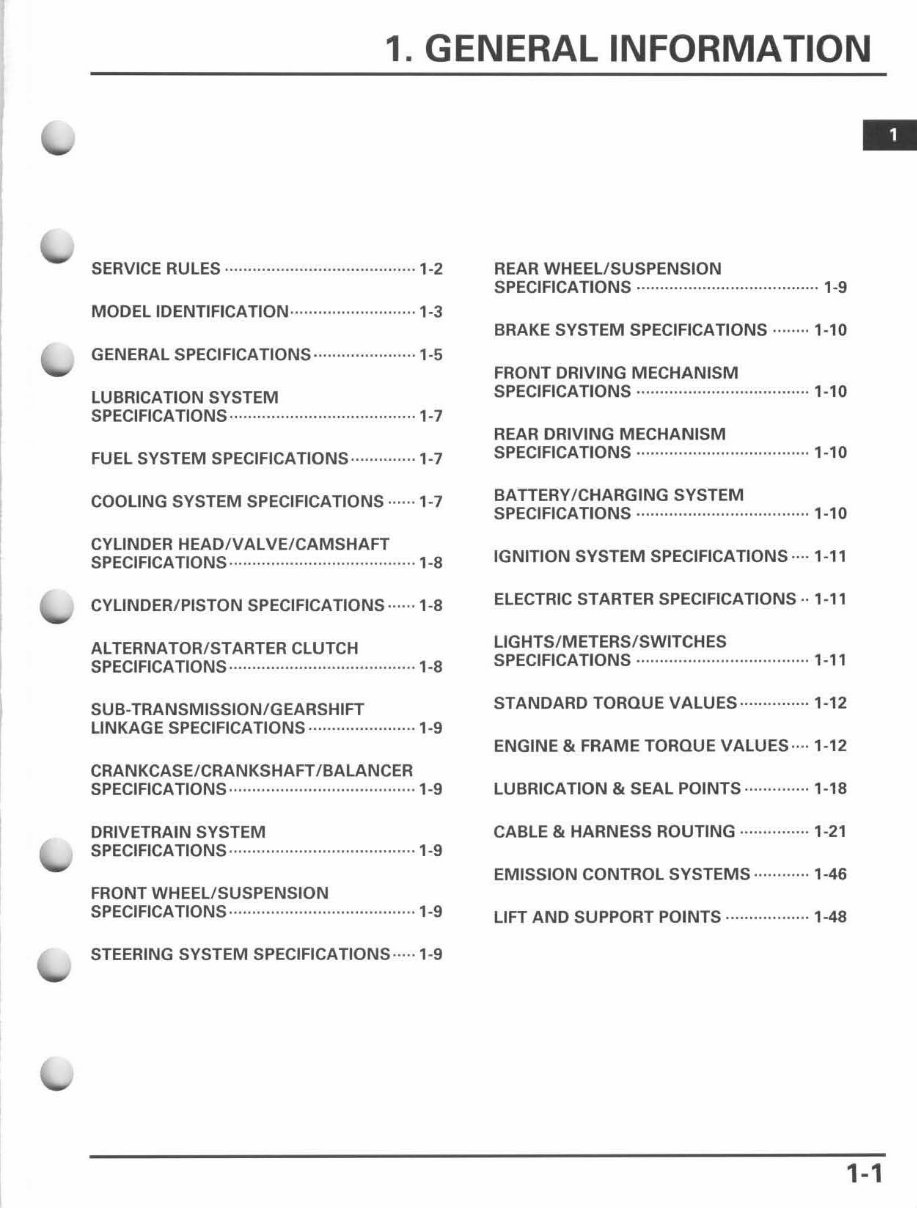 2009-2015 Honda Big Red MUV700 Service & Repair Manual preview img 5