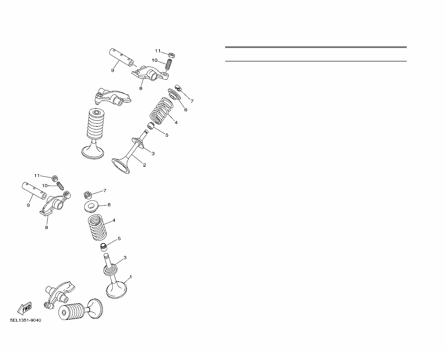 YAMAHA VSTAR Classic XVS1100 Replacement Parts Manual 2000 preview img 9
