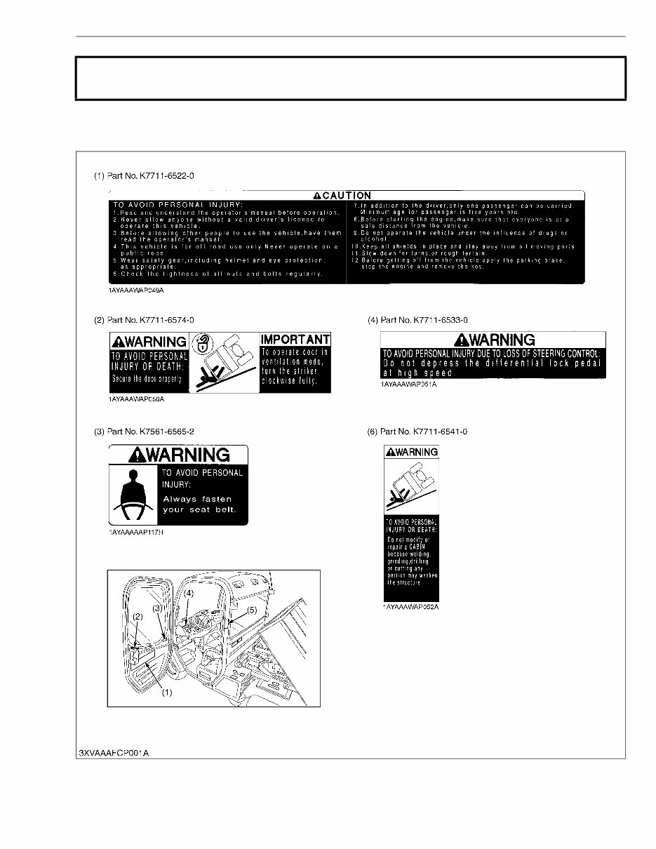 Kubota RTV1100 UTV OEM Service & Repair Manual preview img 7