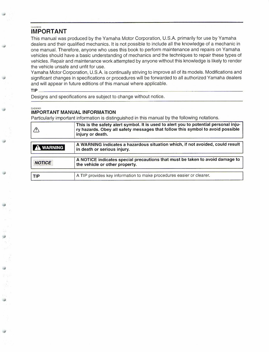 2017 Yamaha YZF-R3 Service & Repair Manual preview img 2
