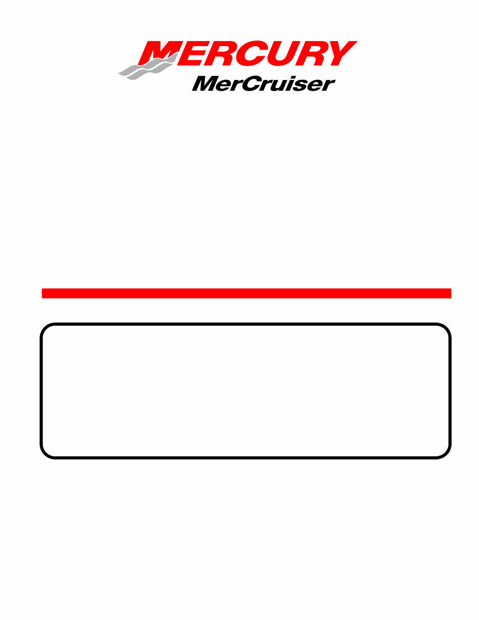 Mercury Mercruiser 7.4L (454 CID), 8.2L (502 CID) GM V8 Marine Engines OEM Service & Repair Manual preview img 1