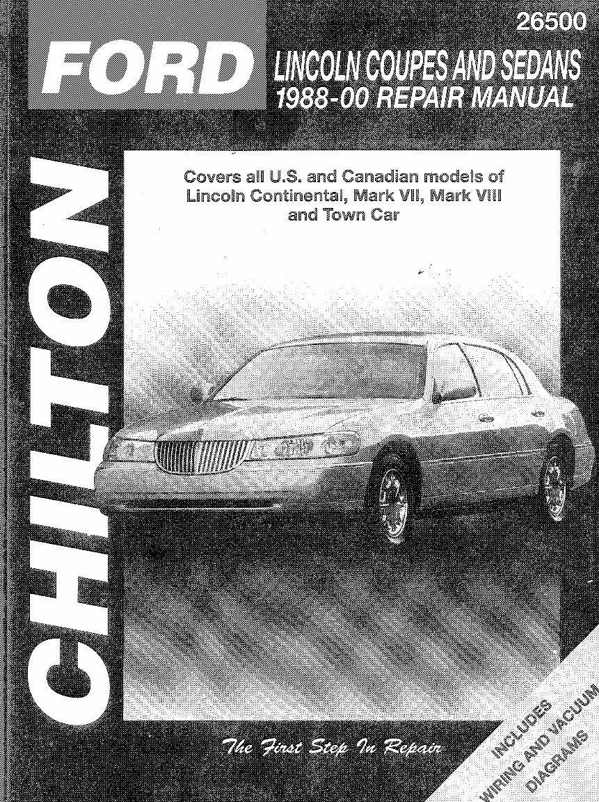 1988-1999 Lincoln Mark VII & Mark VIII Service & Repair Manual preview img 1