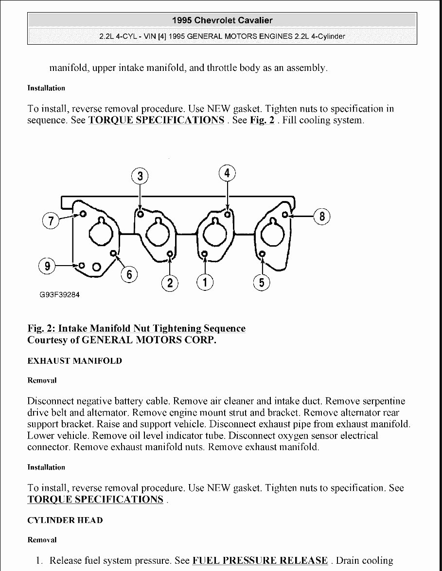 1995-2005 Chevrolet Cavalier Service & Repair Manual preview img 4