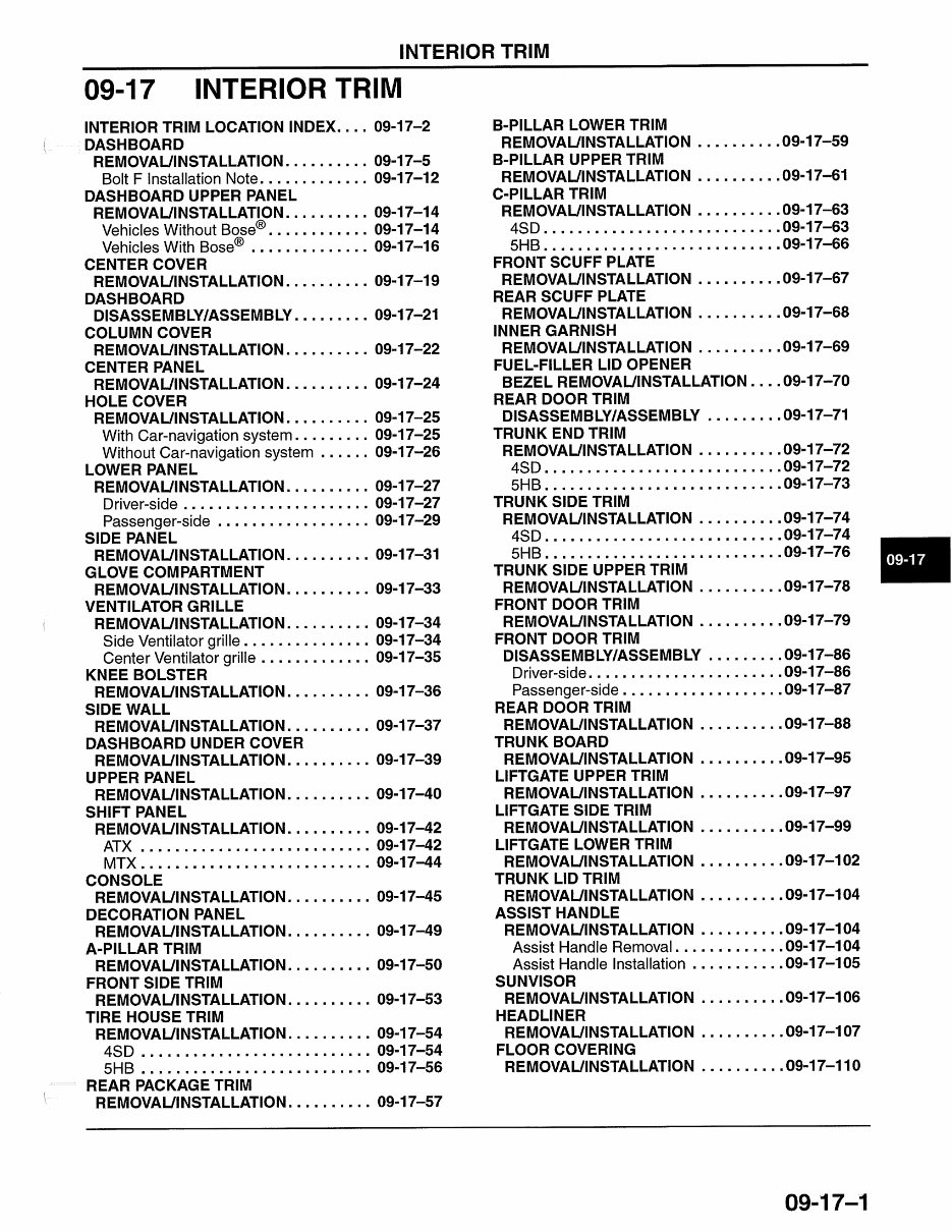 2010 Mazda3 / Mazdaspeed3 OEM Service & Repair Manual preview img 1