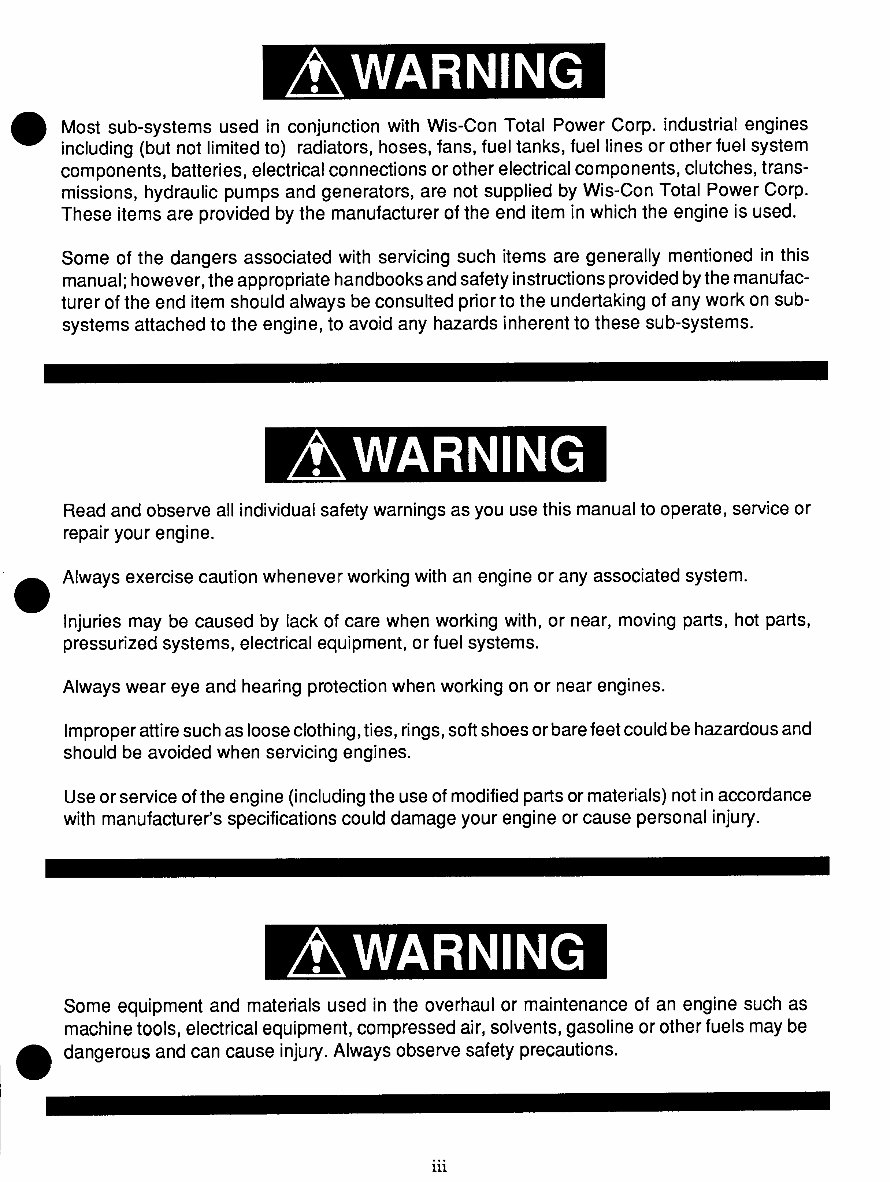 Wisconsin Engine Repair Manual for TJD,THD,TH engines preview img 5