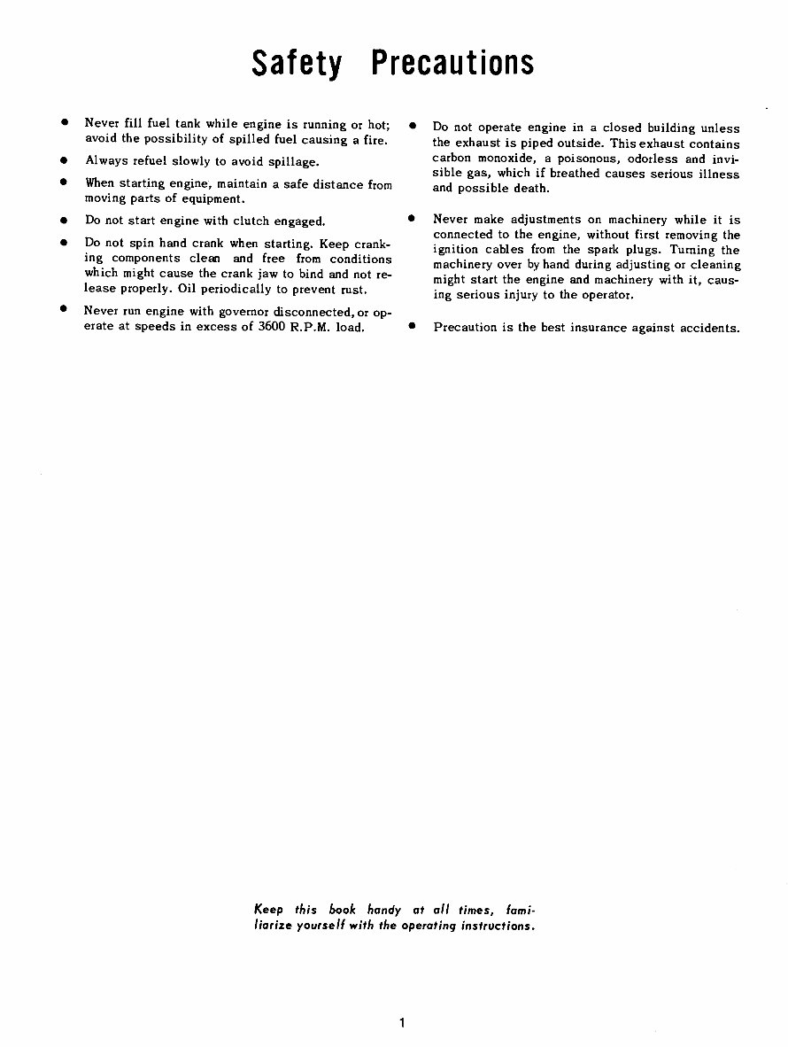 Wisconsin Engine Repair Manual for TJD,THD,TH engines preview img 6