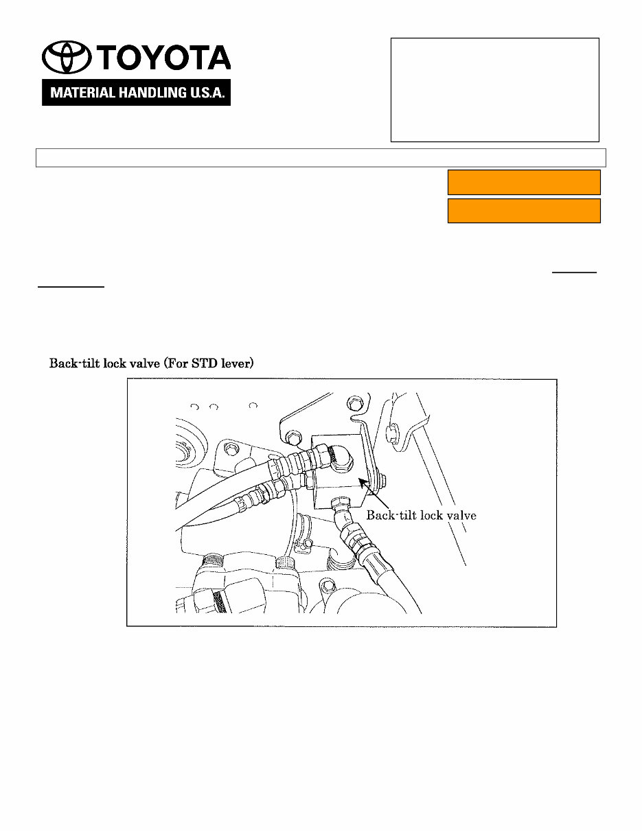 Toyota Electric Forklift Truck 7FBE10, 7FBE13, 7FBE15, 7FBE18, 7FBE20 Workshop Service Manual preview img 1