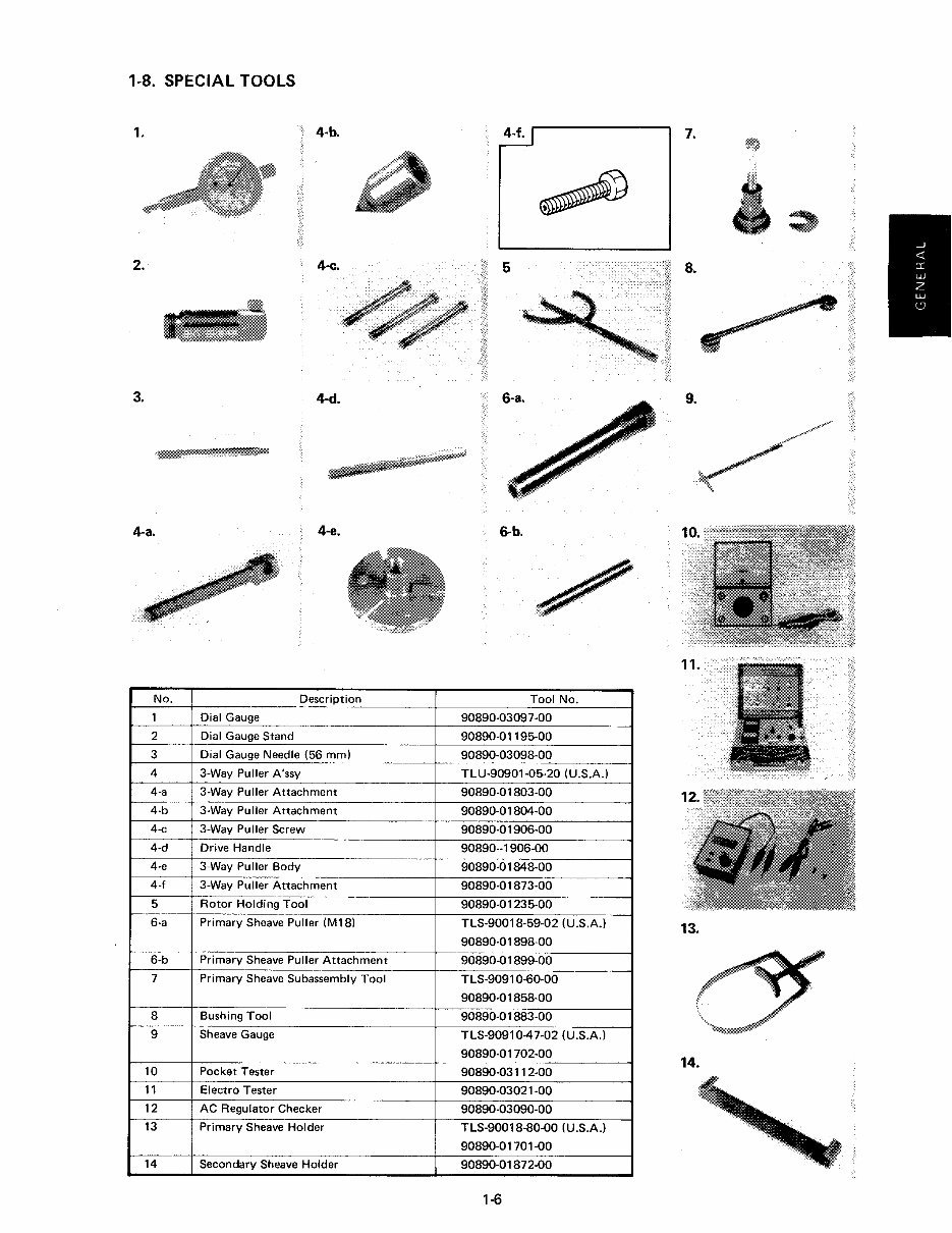 1982-2000 Yamaha BR250F Bravo Snowmobile Service Repair Workshop Manual (1982 1983 1984 1985 1986 1987 1988 1989 1990 1 preview img 10