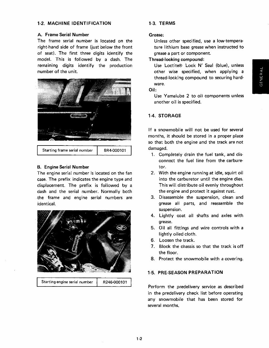 1982-2000 Yamaha BR250F Bravo Snowmobile Service Repair Workshop Manual (1982 1983 1984 1985 1986 1987 1988 1989 1990 1 preview img 6