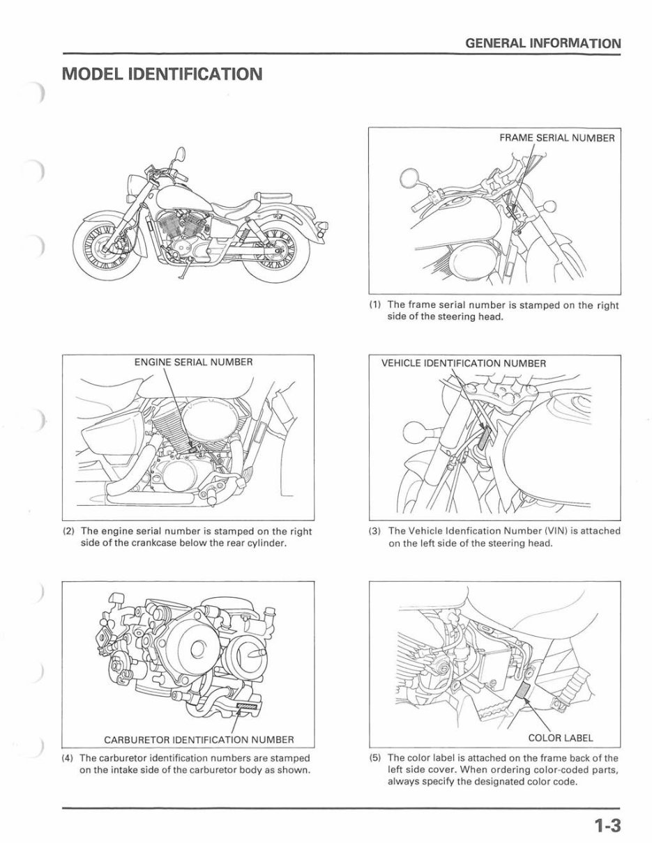 1998-2003 Honda Shadow VT750 ACE Service Manual preview img 5