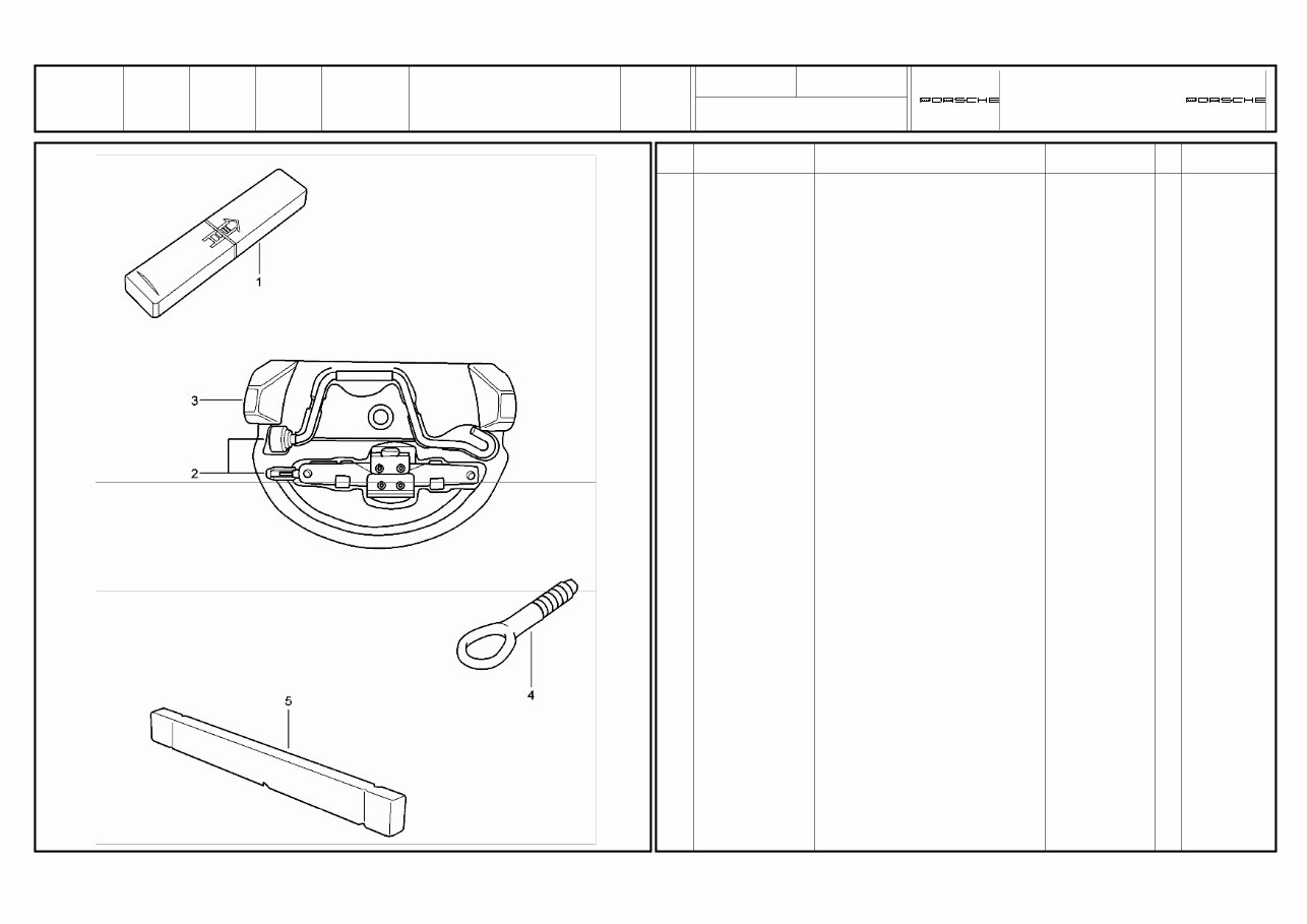 PORSCHE 997 CARRERA Replacement Parts Manual 2009-2012 preview img 1