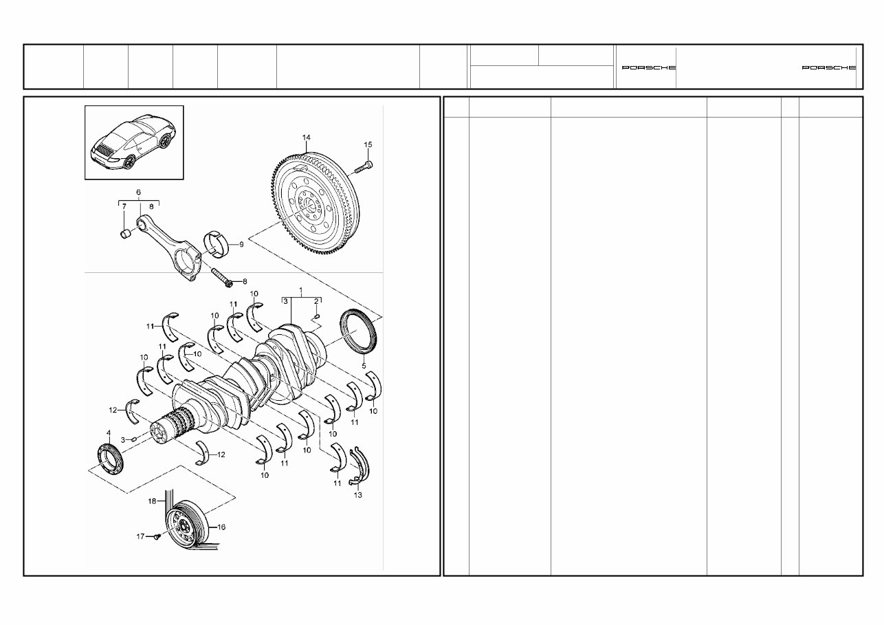 PORSCHE 997 CARRERA Replacement Parts Manual 2009-2012 preview img 10