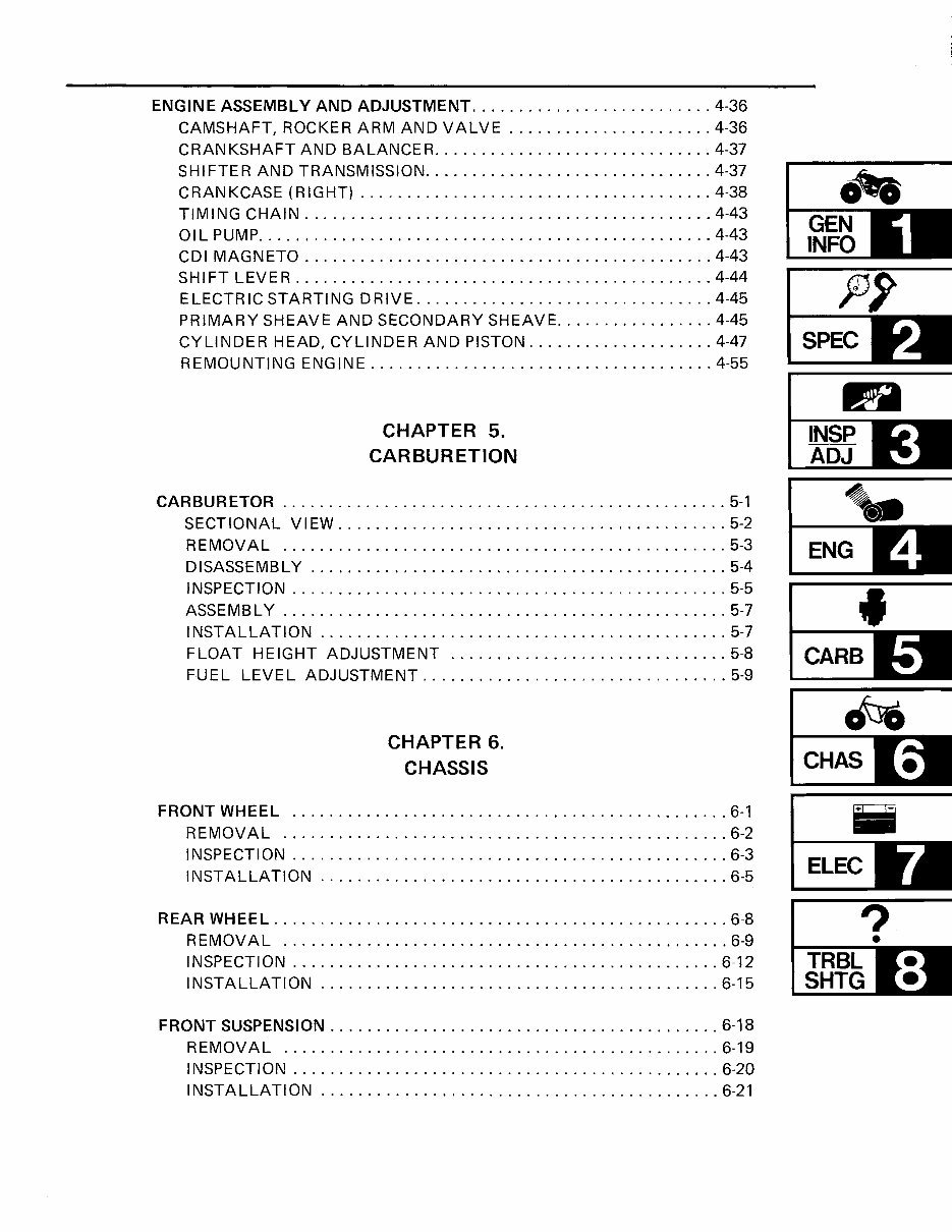 1989 - 2004 YAMAHA BREEZE 125 Service Repair Manual preview img 10