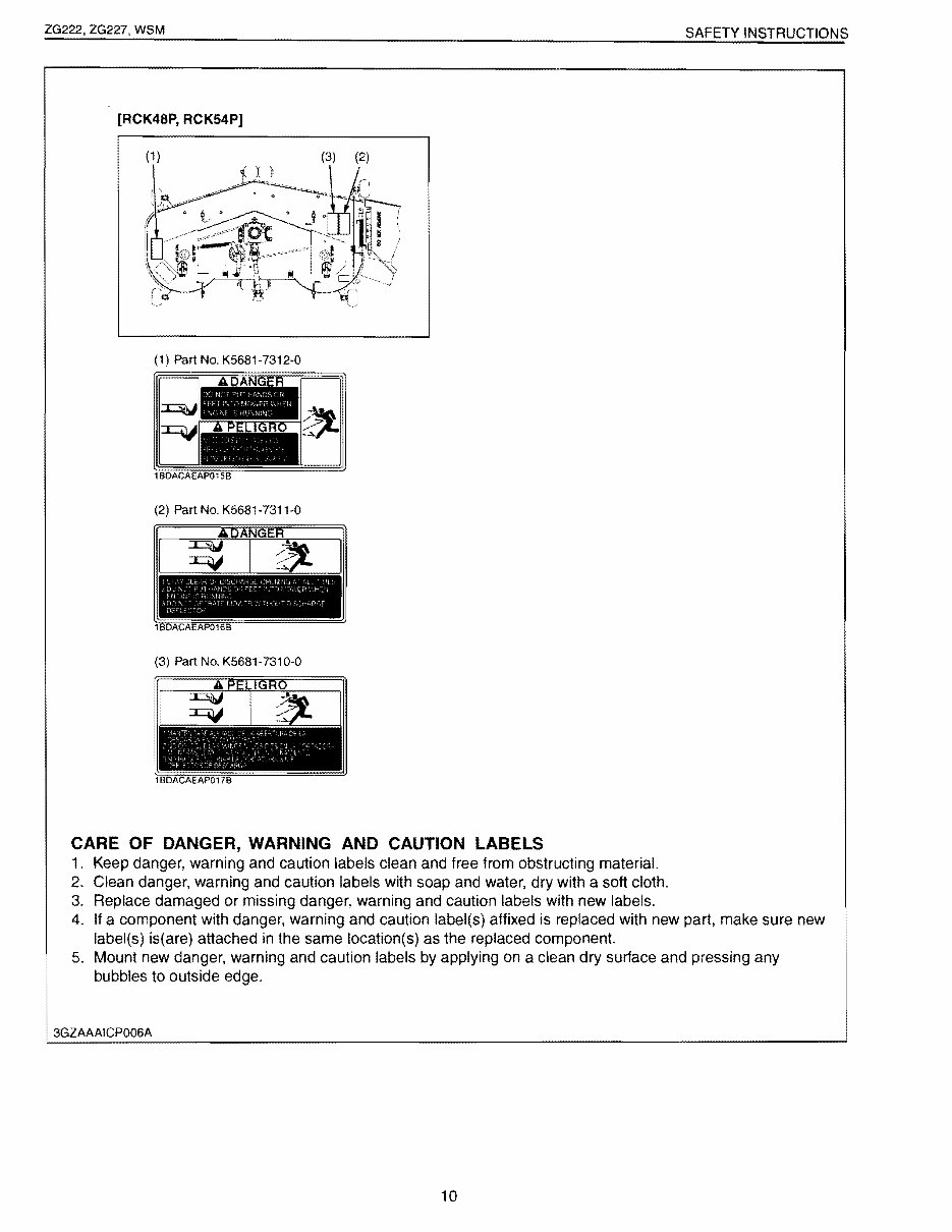 Kubota ZG222/ZG227 Zero Turn Mowers OEM Service & Repair Manual preview img 10