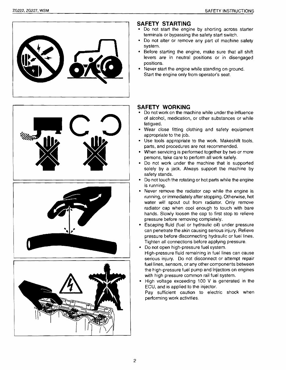 Kubota ZG222/ZG227 Zero Turn Mowers OEM Service & Repair Manual preview img 2